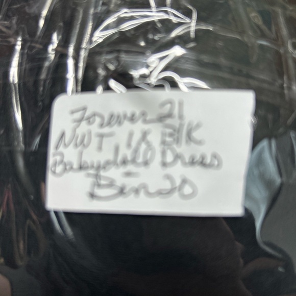 Forever 21 Women's 1X Black‎ Sleeveless Dress Pleats Lined Open Back Coquette - Picture 12 of 12